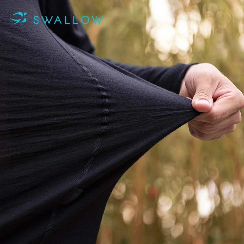 Ласточка черный оптовая цена шерсть дышащие Мерино мужской внутреная Нена