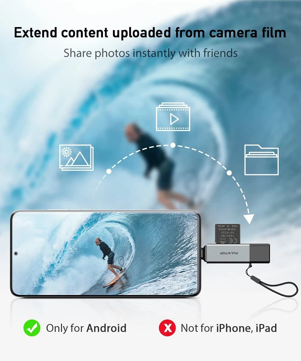 PULWTOP all in 1/all in one/3 in 1 Usb 3.0 Card Reader High Speed SD TF Type C USB C USB OTG Card Reader for Laptop