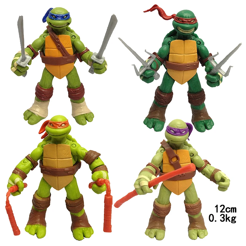 Best Selling 4pcs/lot-pvc Toys Movie Game Characters Turtles Action Figure Pvc Toys