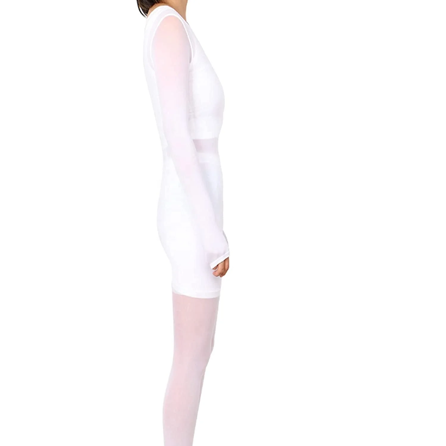 2024 New Massage Bodysuit White Slimming Suit Vacuum Roller Massage For Beauty Machine