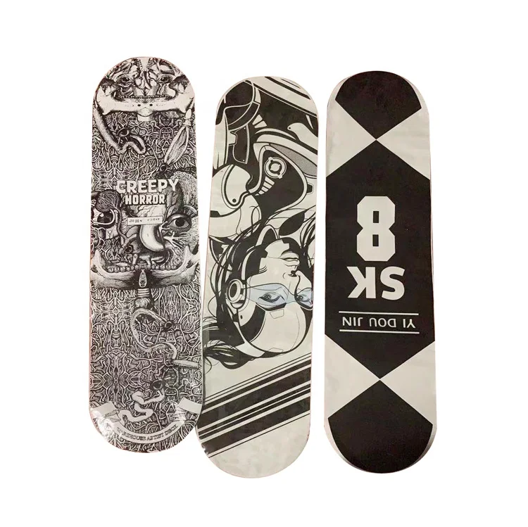 
Custom 9 ply maple thick aluminium alloy skateboard with free skateboard tool 