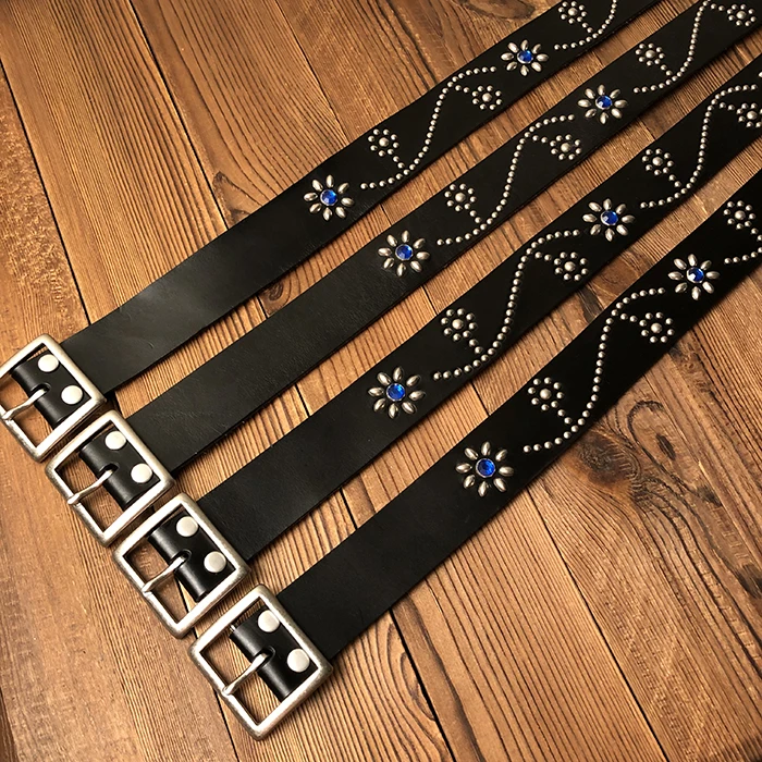 Men Top Super Quality First Layer Cowhide Leather Stainless Steel Buckle Retro Style Casual Trendy Stylish Thickening Belt