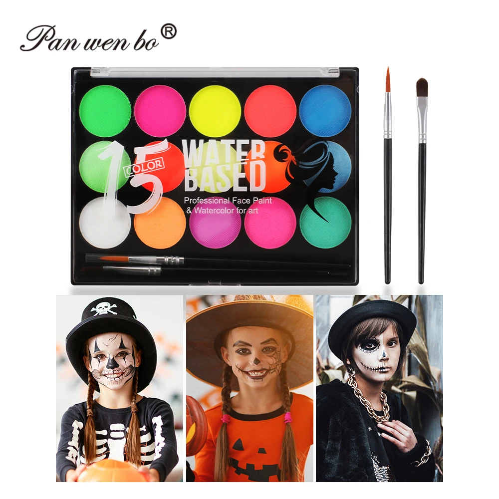 Wholesale Water Soluble Oil Paint Non-Toxic 15 Colors Body Pigments for Cosplay Party Drawing Face and Painting