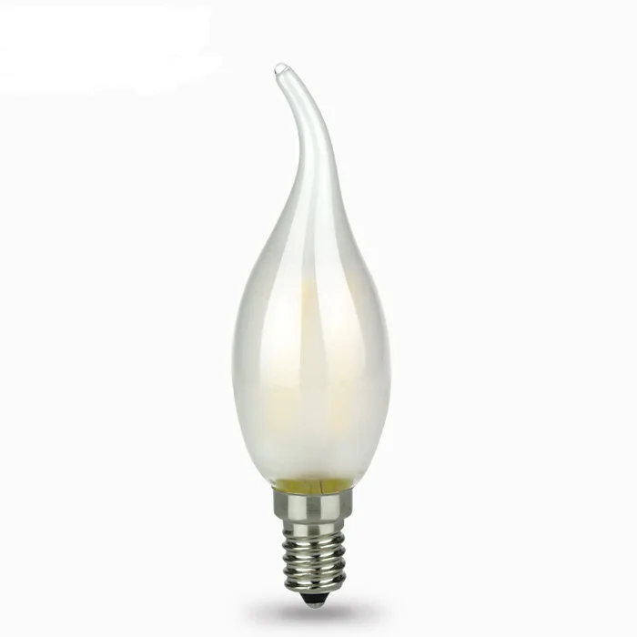 Hot sale E27/E14  candle LED Filament Bulb Lights 4W replace the incandescent lamp