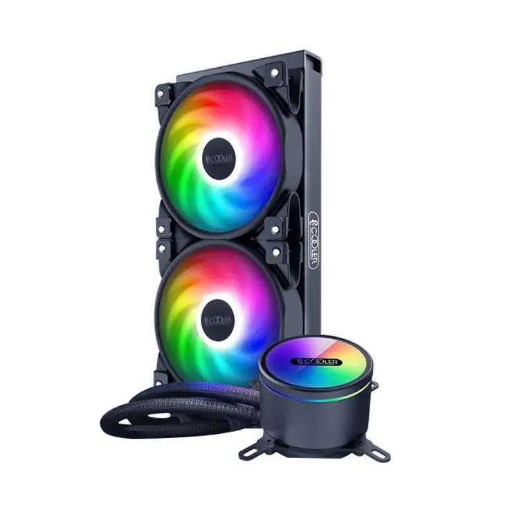 PCCOOLER Ling Jing GI-GX240 ARGB water cooling CPU radiator 240 fan ARGB motherboard synchrotron