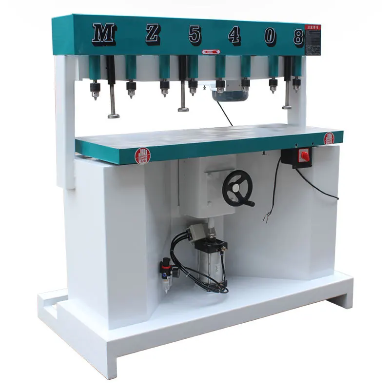 Woodworking Machinery MZ5408 Vertical Multi-spindle Boring Machine Pneumatic Bore Hole Drilling Machine