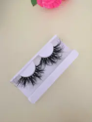 16pairs natural thick fluffy full eyelashes comfortable makeup 25mm 3d wholesale lash book packaging boxes
