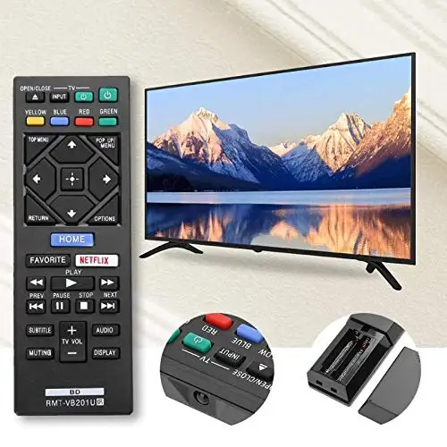 New RMT-VB201U Replaced Remote Control fit for Sony Blu-Ray BD Disc DVD Player
