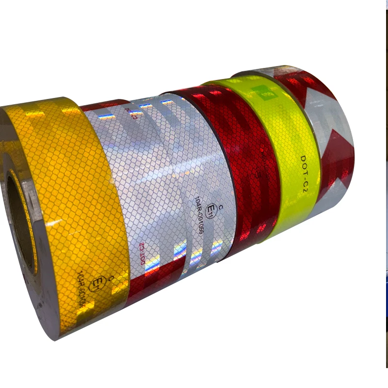 High Quality Safety Acrylic Prismatic Dot C2 Car Accessories Retro Safety Yellow Ece 104r Sticker Reflective Tape For Truck