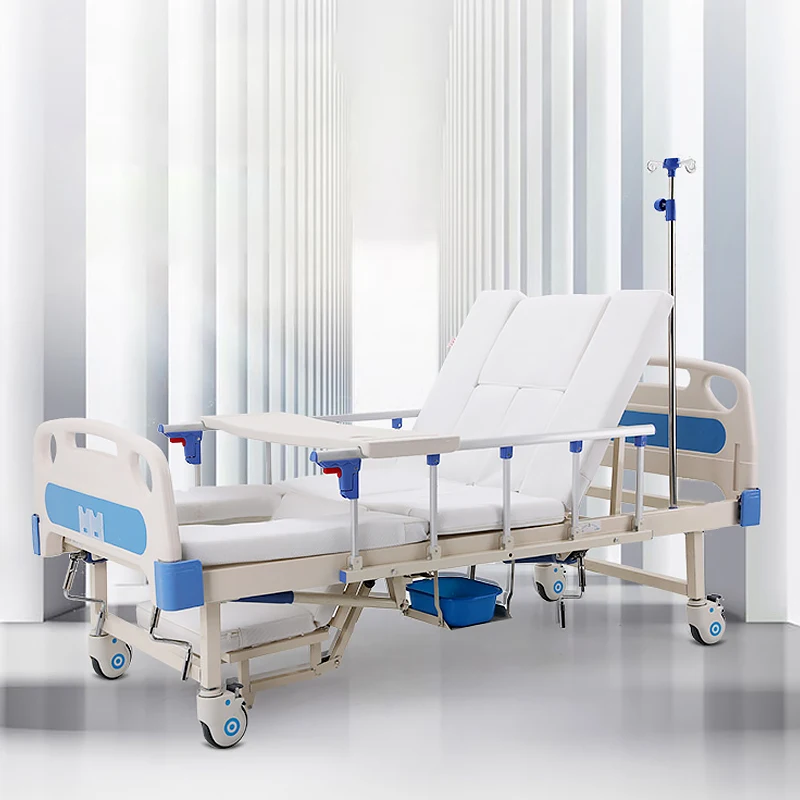 Hospital Furniture Multifunctional Nursing Bed Lifting Back and Leg Functionhospital Clinic Rehabilitation