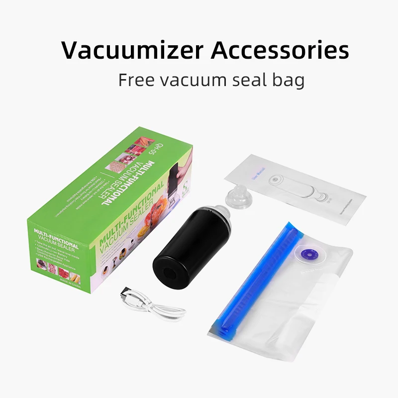 Automatic Sealer Machine Handheld Vacuum Bag Food Sealers Electric Air Pump For Vacuum Storage Bag