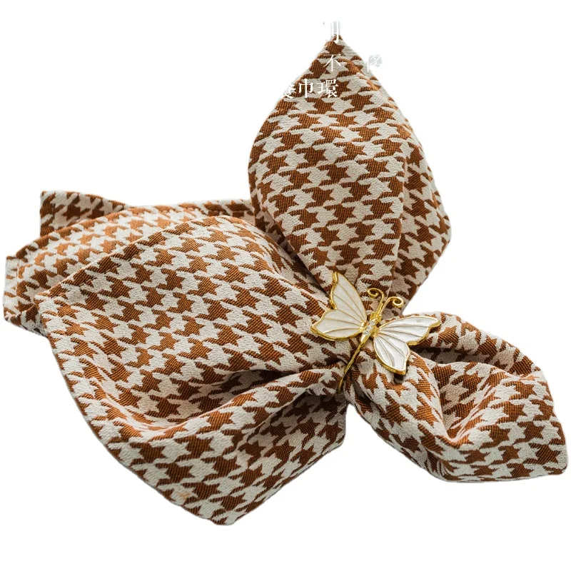 Best seller french flax linen stone washed table cloth napkins logo embroidery napkin