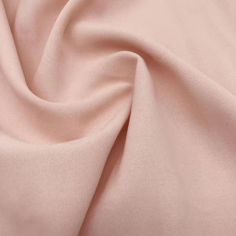 High Quality Crepe Dyeing 180d Cey Plain Solid Crushed Woven Fabric For women 100 poly