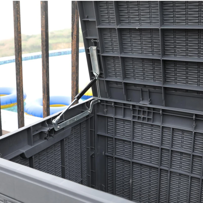 Pool Deck Box Garden Outdoor Plastic Rattan Storage Box Waterproof