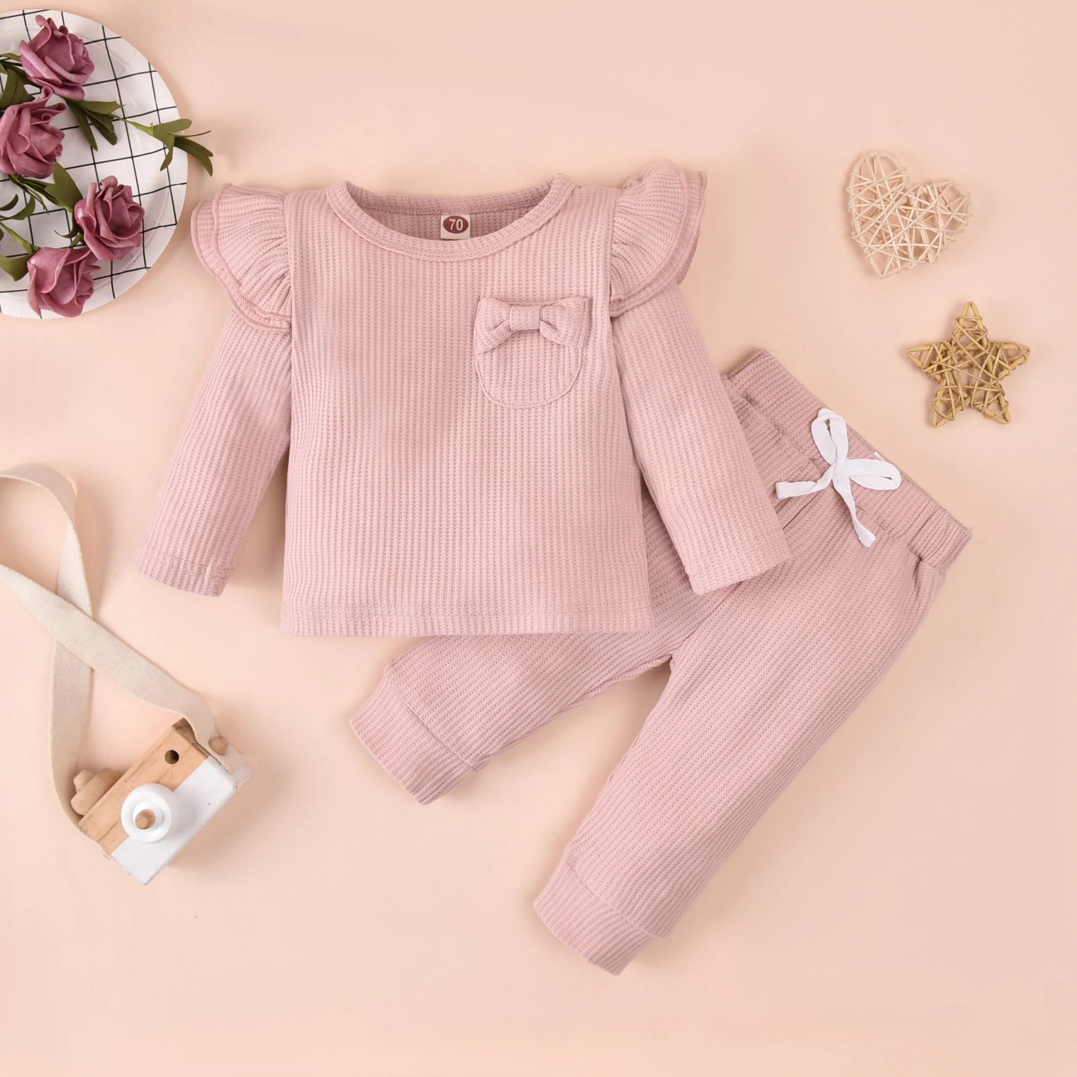 
2020 Fashion Baby Girls Clothing Set 2pcs Long Sleeve + Pants Sport Suit Spring Autumn Toddler Children Casual Tracksuit Outfit 