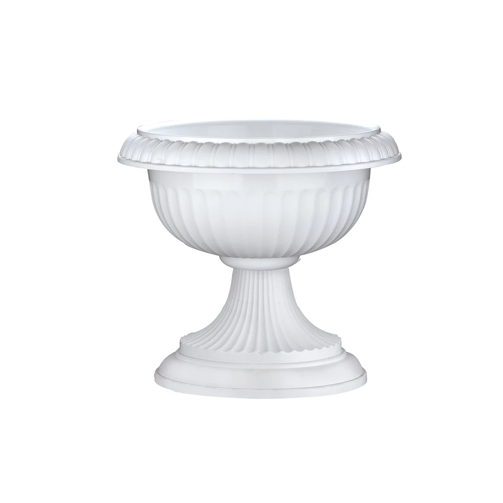 Flower Pot Plant Stand Set Large Small Indoor Planter Pot White Plant Pot