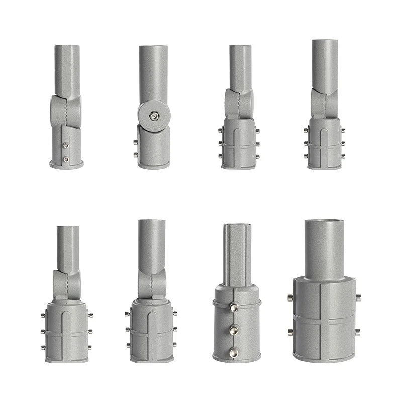 50 60 80mm arm to 50 60mm column degree angle solar led Street light adjustable adapter