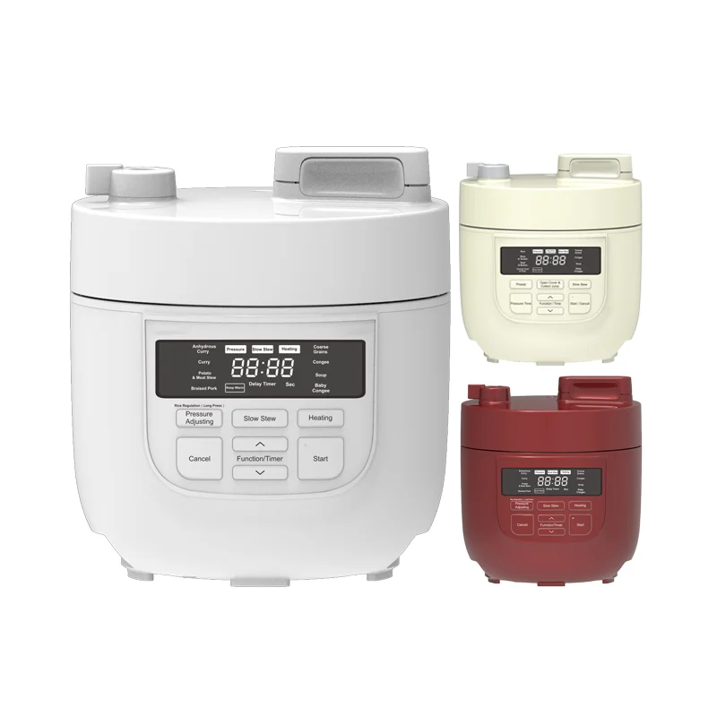 8-in-1 Mini Electric Pressure Cooker with Steamer, Curry, Stew, Braise, Coarse Grains, Soup, Baby Congee, Warm Functions