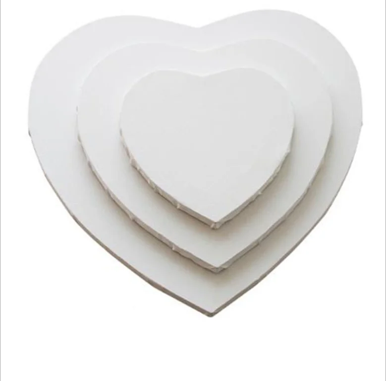 Heart Shape Canvas Art Frame of 20 30 40cm Wholesale Oil Painting Canvas