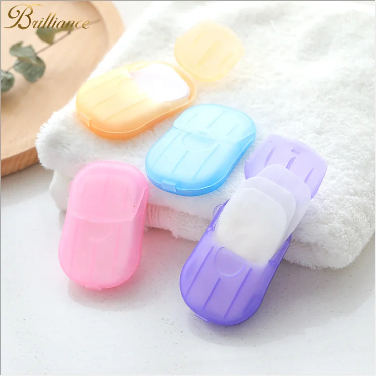 
Travel disposable portable water soluble skin care hand washing strips sheets paper soap  (62534211003)
