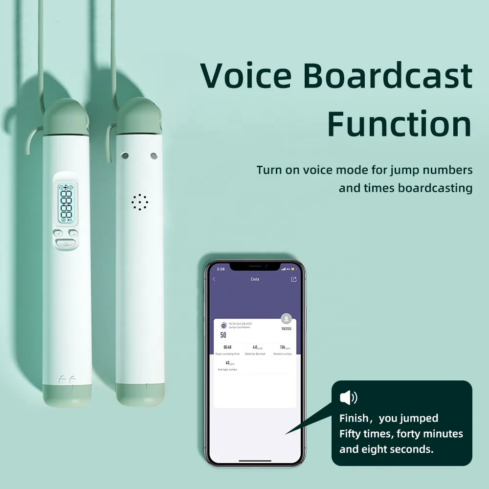 Fitness Home Gym Ball Sports Products App Calorie Counter Skipping Jump Rope Fitness Adjust