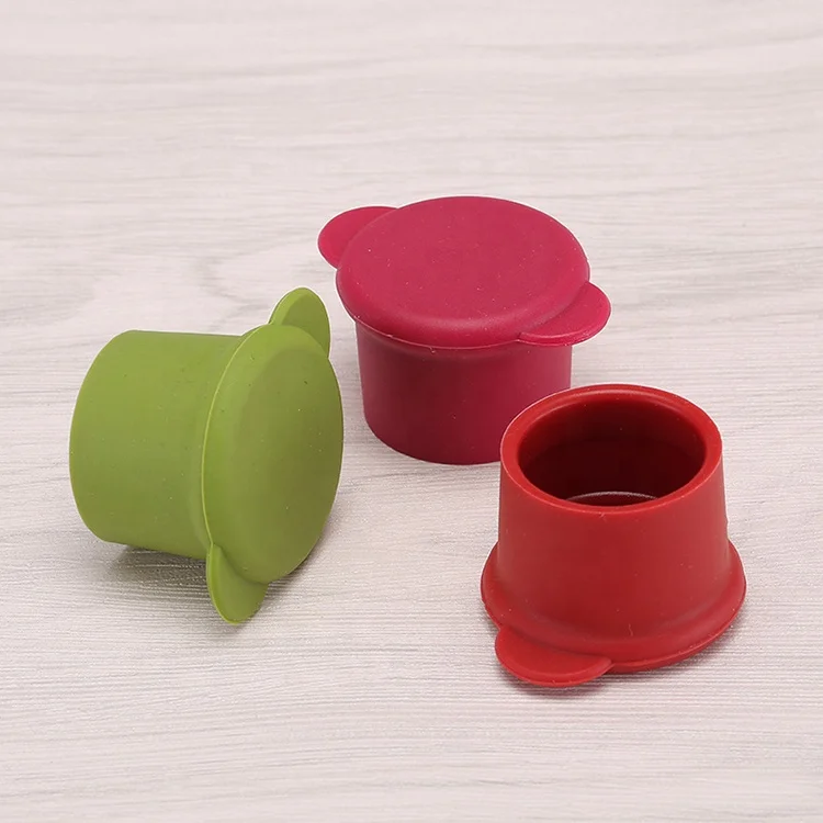ODM OEM Custom Bottle  Reusable Silicone Wine Bottle Stoppers