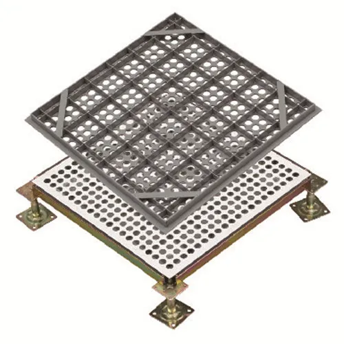 Perforated steel raised floor panel solution for data center/computer room/server room