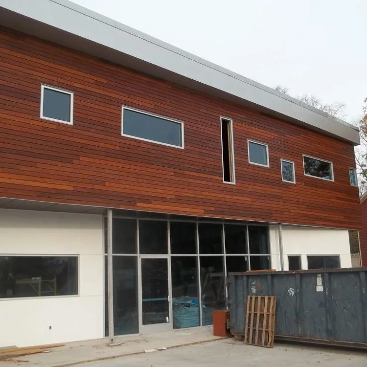 Brazilian teak outdoor hardwood timber cladding