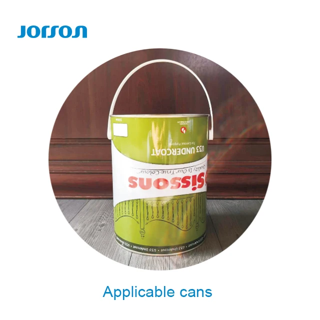 JORSON 1-5L Tin Tinplate Paint General Can Making Production Line Barrel Lugs Plastic Handle Dual-Head Earlug Welding Machine