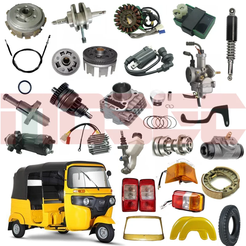 Three Wheeler Motorcycle Spare Parts Tricycle Parts For Bajaj RE 205 Tuk Tuk