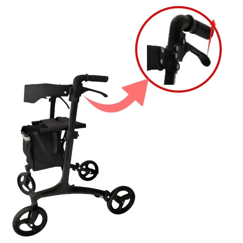 Rollator Walker nexus rollator walker Carbon Fibre For Adults Rehabilitation Children Tracker Medical Walker With 14 Inch Wheels
