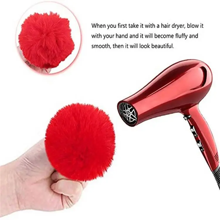 2022 Hot  8cm  Charm Self Defense Key Chain Accessories Puff Ball Keychains Pompom keychain