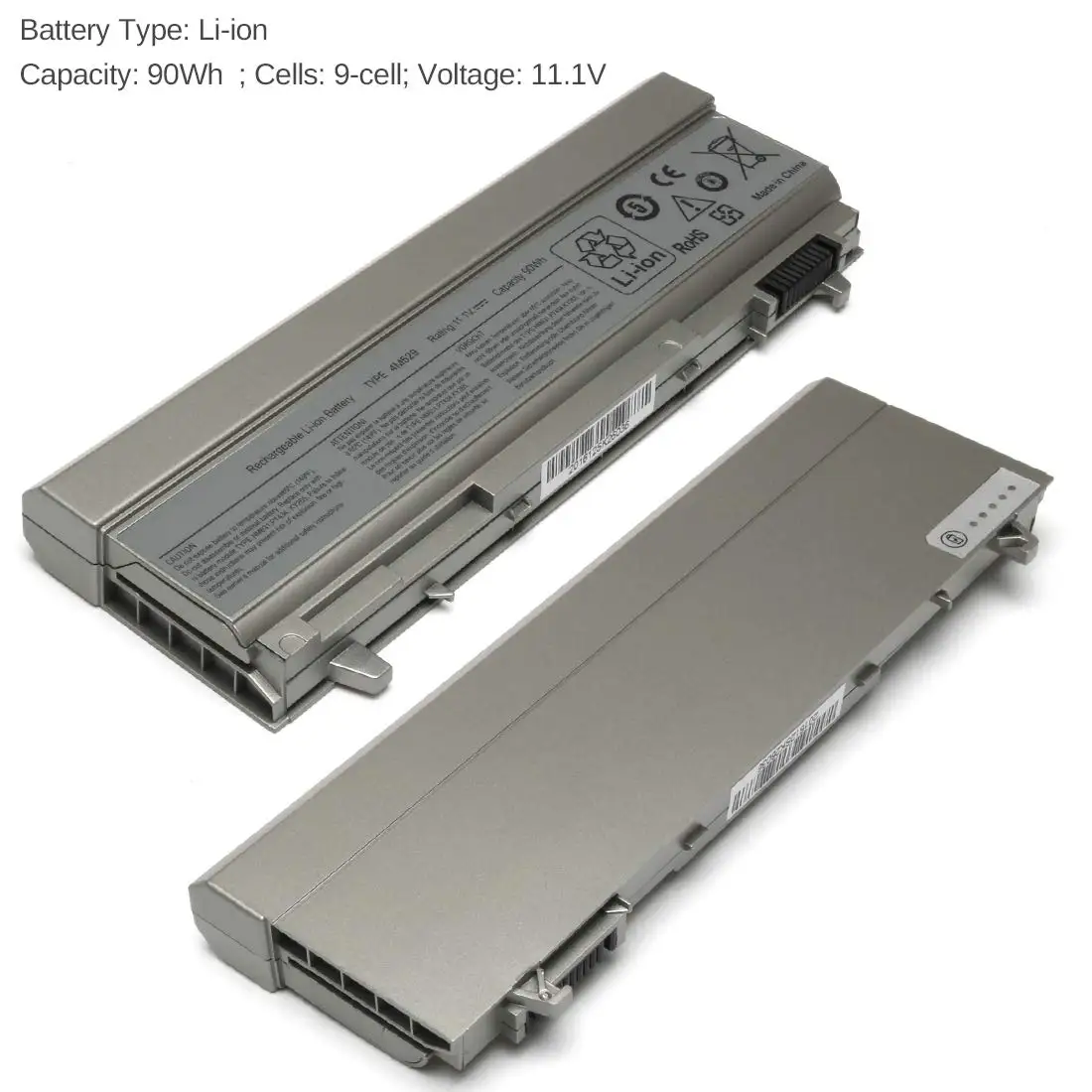 5200mah Battery For Dell Latitude E6400 E6410 E6500 E6510 Precision M4400 M4500 M6500 Laptop Battery Replacement