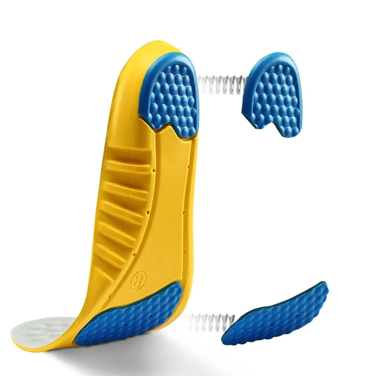3/4 Heel Spur Orthotic Inserts Arch Support Anti Fatigue Shoe Insoles Pu Blue Functional Orthopedic Inserts Ce Sgs Bsci Reach