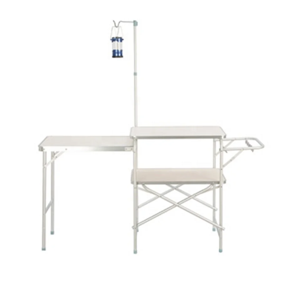 Korean Multi-funtation  Aluminum Camping Folding  Barbecue  Table for Outdoor Life