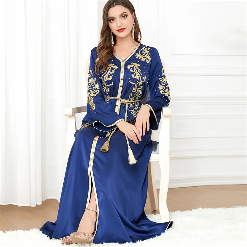 Trendy Muslim Dress Turkish Tight Uae Style Fashion Wholesale Thailand Stylish Simple Designs Abaya India & Pakistan Clothing