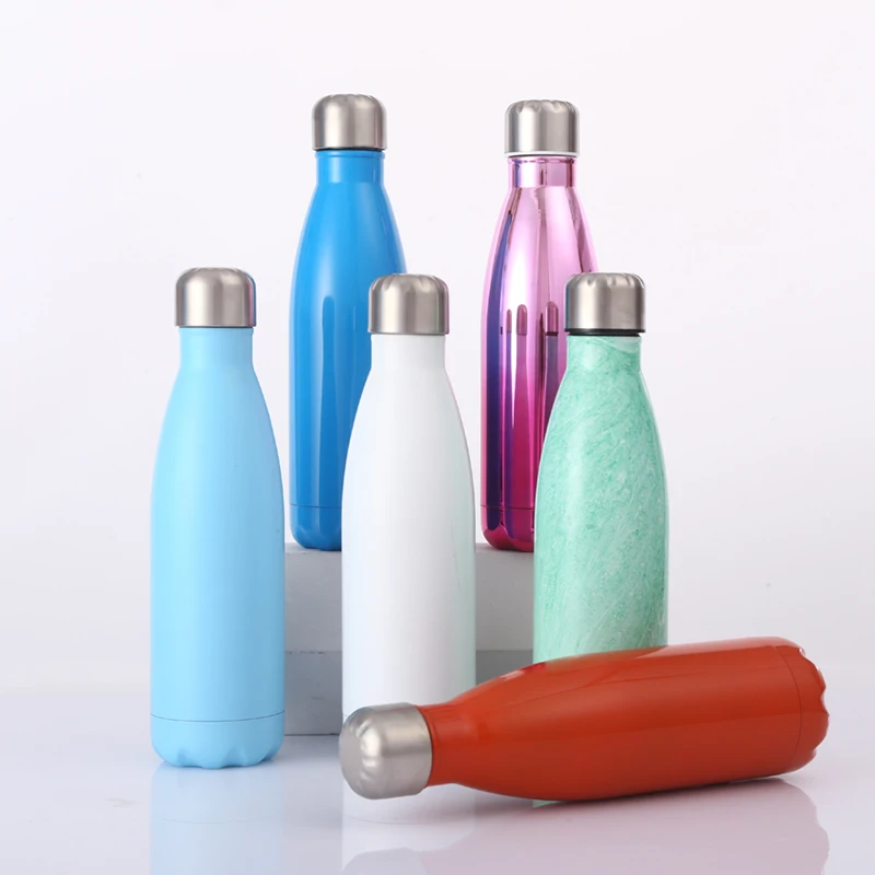 
500 ML Double Wall Insulation Vacuum Bottle Custom Logo Stainless Steel Water Bottle 