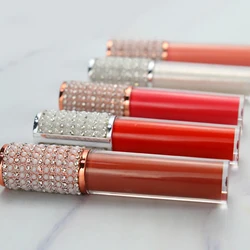 Make Your Own Diamond Lip Gloss Vendor No Logo  Private Label Luxury Shimmer Long Lasting Waterproof Custom Matte Lipgloss Lip