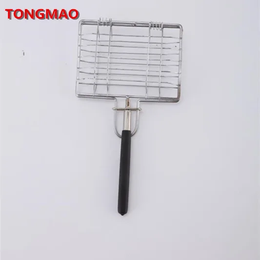 Foldable BBQ Fish Grill Rack Stainless Steel Fish Grilling Basket Barbecue Wire Mesh