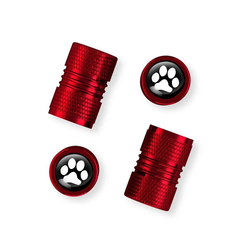 4 pcs/Pack Aluminum alloy Air Dust Covers Car Tire Caps With Custom Logo Multi Color Wheel Tire Rim Air Valve Stem Caps