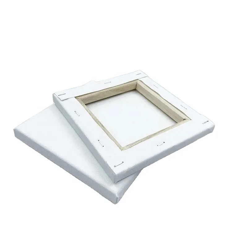 280 g  20*20  cm  cotton stretched blank  primed  canvas pine wood  frame for students handmade  oil  painting