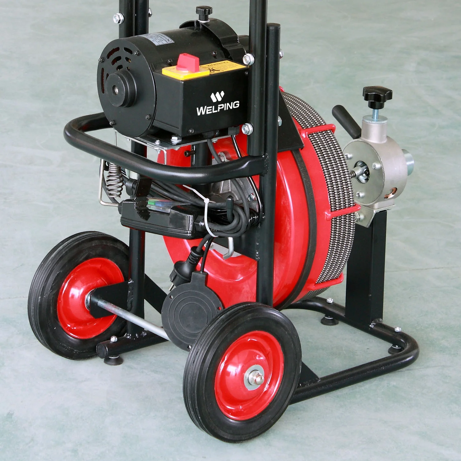 Drain Cleaning Snake Auger 120-Volt Drum Machine with 1/2 in. x 50ft. Cable + 4-Piece Tool Set