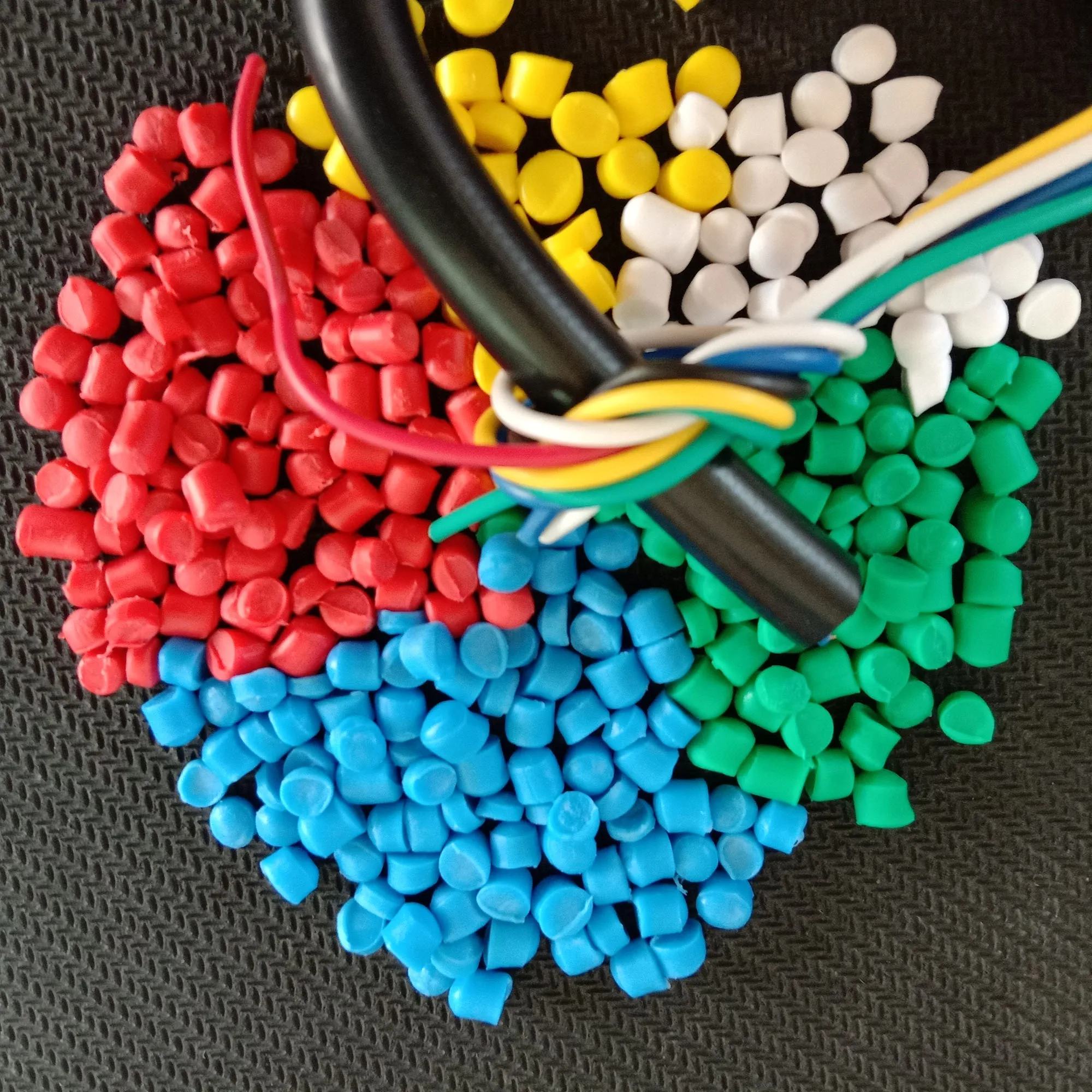Hot sale color plastic particles pvc raw material for Injection molding