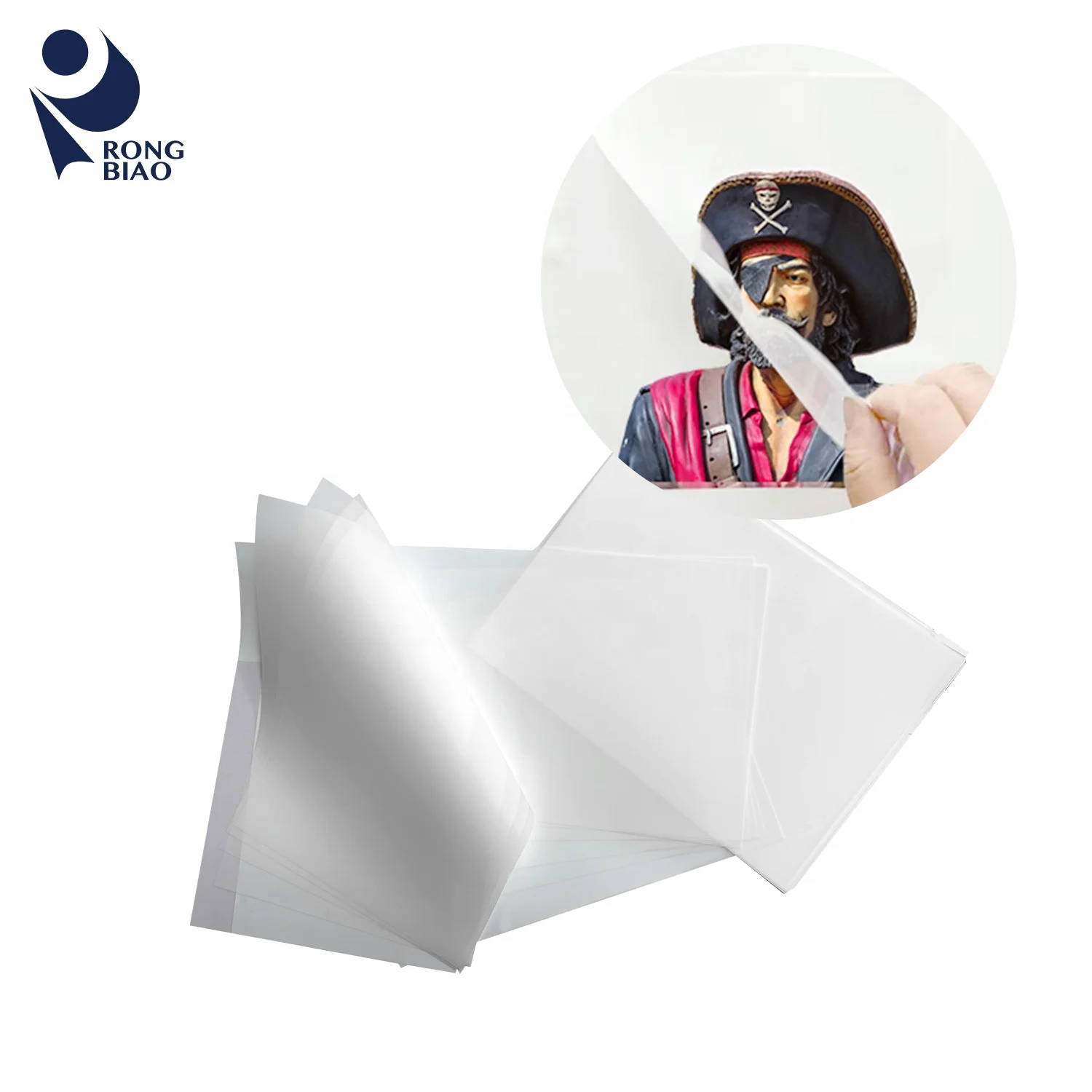 DTF heat transfer PET film hot peel paper a3 a4 DTF Film Sheet for DTF printer L1800 clothing printing