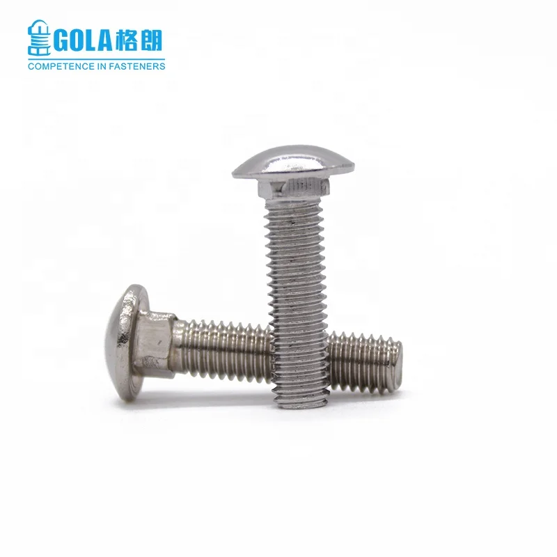 DIN 603 stainless steel mushroom round head square neck carriage bolt