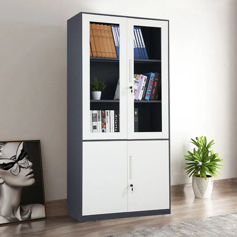 Luoyang Fenglong file cabinet Hospital Metal Instrument Storage wardrobe cupboard 2 drawers steel wardrobe