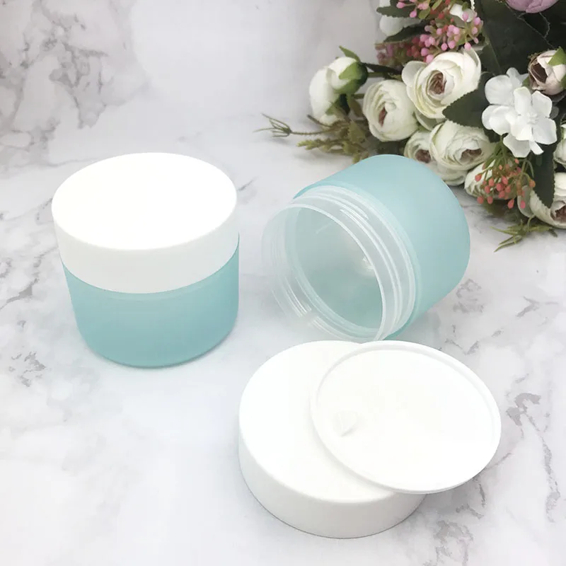 Hot Selling jar for cream 100 ml Colouring Beauty cream_jar_luxury Cosmetic Clear Wholesale mason ice cream shape jars