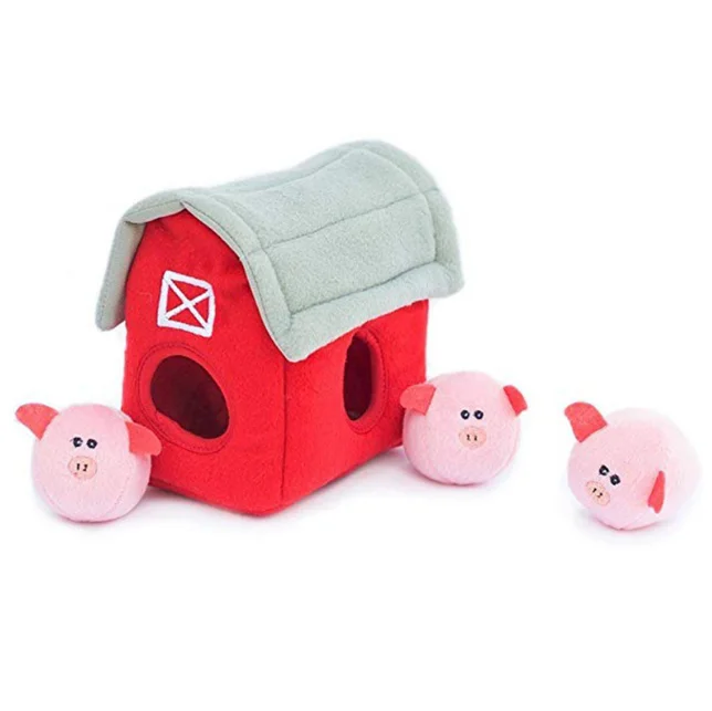 Custom Dogs Pet Hide And Seek Squeak Toys Plush Pet Chew Toy