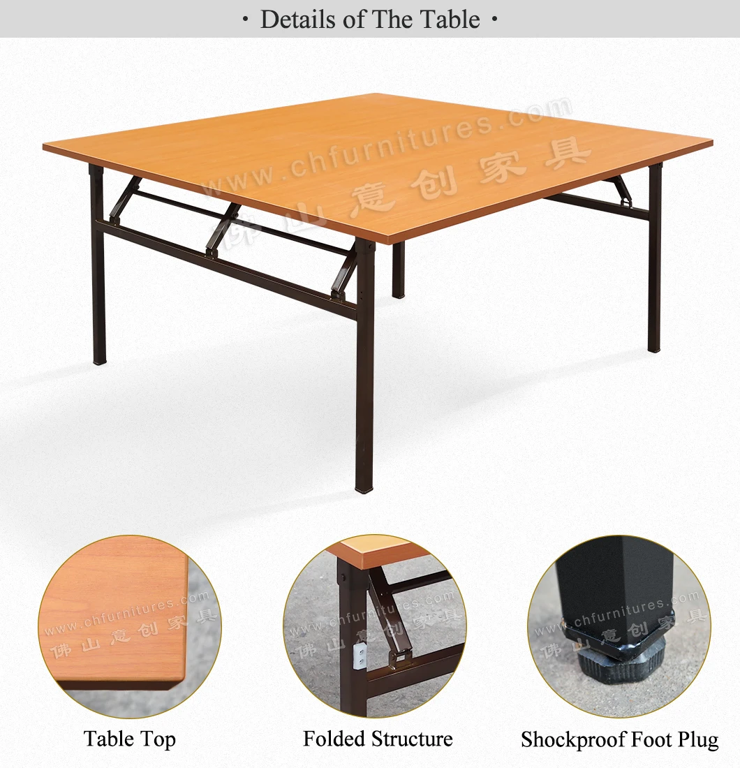 Factory Multifunctional Conbined Use Hotel Office Square Foldable Meeting Room Outdoor Table