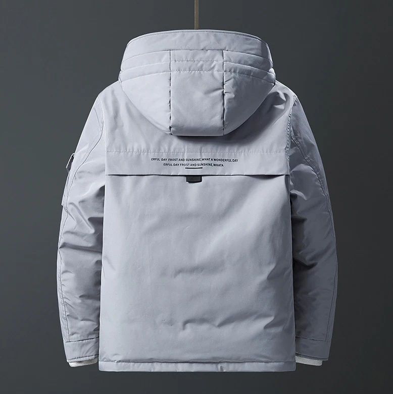 Custom Winter Puffer Jacket For Men Stand Collar Casual Outwear High Quality Coats Padded Men Jacket